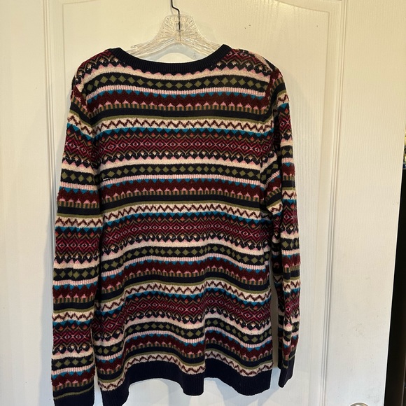 Talbots women’s Beaded Fair Isle Pullover wool blend Sweater plus size 2x - Picture 7 of 9
